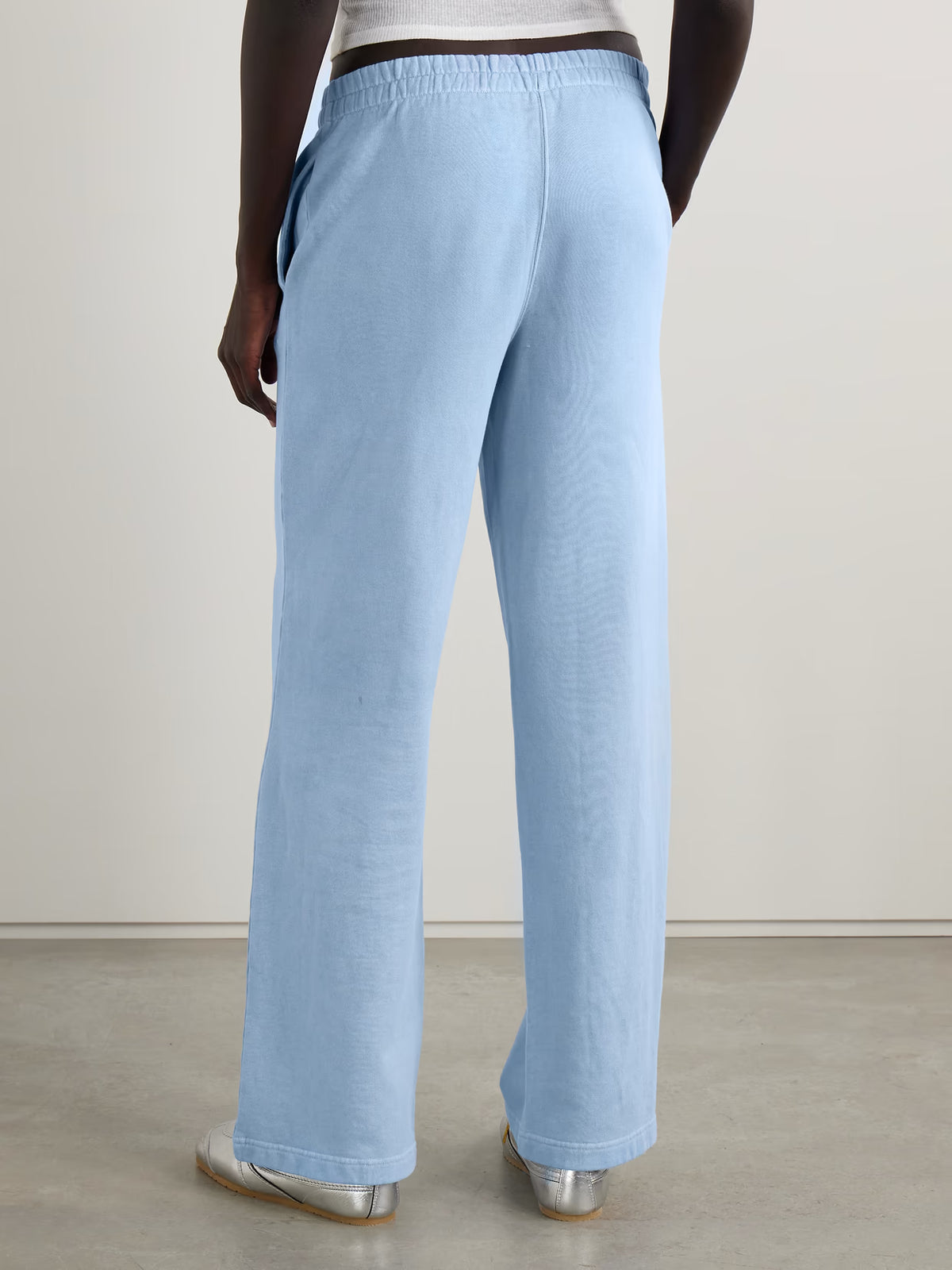 SKIMS - French Terry Low Rise Straight Leg Pants - Blue Bell