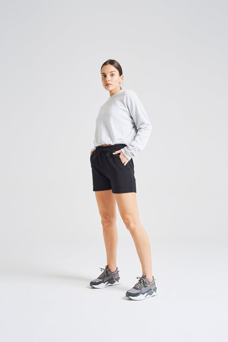 fasheon Black Basic Mini Sport Shorts